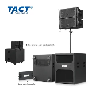 Portable Active Powered Single 10 Inch Line Array Speaker System Set for Church Wedding Party Indoor Outdoor Events