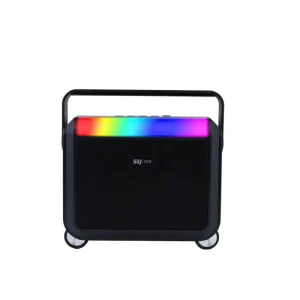 Portable BT Solar Speaker Outdoor RGB Color Lights Rechargeable Small Stereo Radio Family Party
