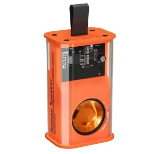 Portable Bass Subwoofer Party Loudspeaker Stereo TWS Armor Wireless Speaker Battery for 5.1 RGB Light Transparent