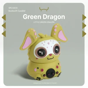 Portable Bluetooth Mini Wireless Speaker Adorable Dragon Design IP65 Waterproof Outdoor Speaker with FM Radio TF Card Support