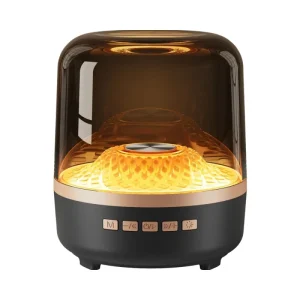 Portable Bluetooth Speaker HD Sound Lights Long-Lasting Battery Wireless TWS Pairing for White