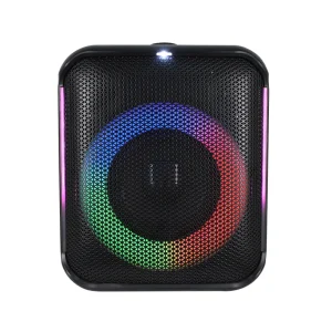 Portable Bluetooth Speaker with RGB LED Light Wireless Party Speaker Outdoor Subwoofer Heavy Bass Sound