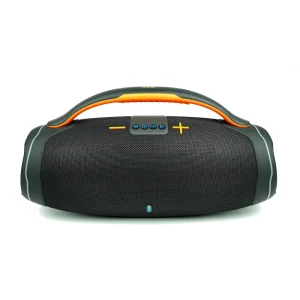 Portable Bluetooth Speaker with RGB LED Lighting Heavy Bass Audio USB & AUX for Outdoor Handheld Use Blue