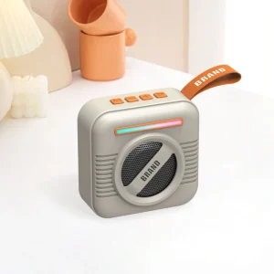 Portable Bluetooth Subwoofer with Colorful LED Lights for Outdoor Camping
