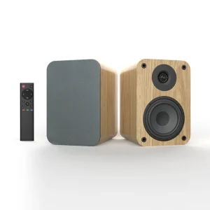 Portable Bookshelf Audio System Speakers OEM Active Wooden Speakers With Remote Control Home Theater System