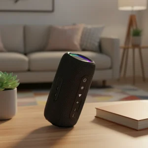 Portable Boombox Speaker with Light Weight Plastic Design RGB Subwoofer Bass Bluetooth Wireless Parties