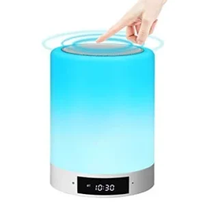 Portable Bt Speaker Wireless Mini Player Touch Pat Light Colorful Led Night Light Bedside Table Lamp Speaker
