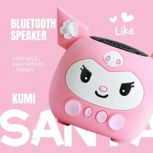 Portable Cute Cartoon Mini Bluetooth Speaker 5.2 IP65 Waterproof Wireless Speaker with FM Radio TF Card Support
