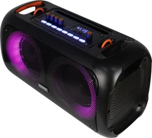 Portable Double 6.5 Inch Live Speaker Subwoofer Home Outdoor DJ Party Speaker with Mic FM Radio