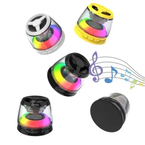Portable HiFi Wireless Speaker RGB Ambient Lamp Cell Phone Magnetic Wireless Charger Stereo Audio Rechargeable