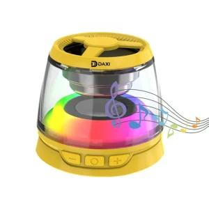 Portable HiFi Wireless Speakers RGB Ambient Lamp Phone Magnetic Wireless Charger Party Music Speaker 400mAh Rechargeable Speaker