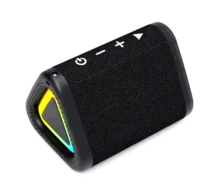 Portable IPX5 Waterproof Wireless Bluetooth Speakers RGB LED Lighting High Fidelity Sound for Outdoor Music Battery Operated
