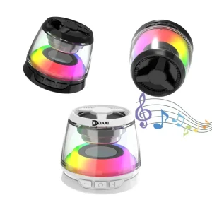 Portable Magnetic Wireless Speakers 400mAh Rechargeable HiFi Music Speaker RGB Atmosphere Light Magnet Wireless Charger Speakers