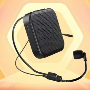 Portable Microphone Hawker Megaphone Street Vending Classroom Bedside Speaker for 3.5MM USB XLR