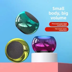Portable Mini BT Home Theater Subwoofer True Wireless 5.2 Powerful Bass Stereo Speaker 5W Lithium