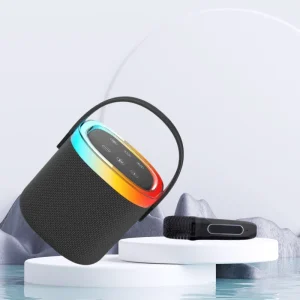 Portable Mini Dual Mic Subwoofer Karaoke Machine Battery Operated Wireless Speaker with Microphones for Adults Kids Music Player