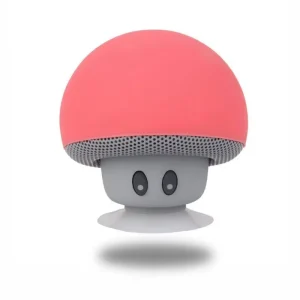 Portable Mini IPX4 Waterproof LED Lighting Silicone Suction Cup Mushroom Speaker Battery Home Theatre Party Outdoor Computer