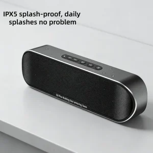 Portable Mini Soundbar 40W with 3 Speakers 4000mAh Battery IPX5 Waterproof 3 Music Modes BT AUX TF TWS Support DC