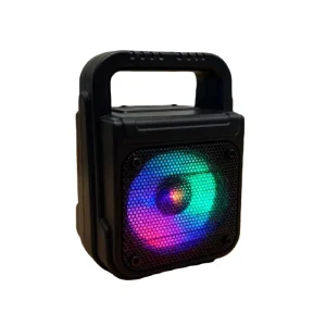 Portable Mini Speaker with Long Battery Life and RGB LED Light for Outdoor Party
