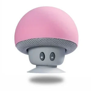 Portable Mini Wireless BT 5W IPX4 Waterproof Speaker Silicone Suction Cup Mushroom Battery Home Theatre Party Outdoor Computer