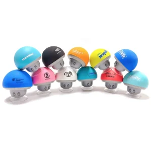 Portable Mini Wireless V5.4 IPX4 Waterproof Mushroom Speaker Silicone Suction Cup Battery Powered for Mobile Phone Home