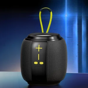 Portable Outdoor Fabric Wireless Bluetooth Speaker Waterproof Party Speaker with Custom LED Logo