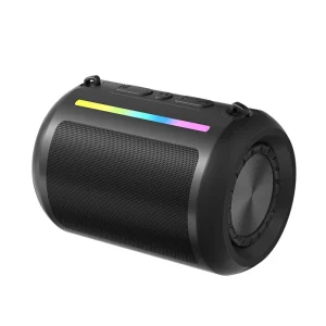 Portable Outdoor Speaker BT5.4 IPX4 Waterproof HiFi Deep Bass RGB Light AI Voice Handsfree Voice Prompt Loud Long Play