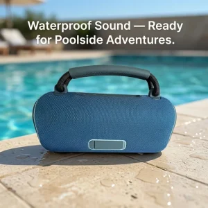Portable Outdoor Speaker with Waterproof Design Rechargeable Battery Ultra Long Playtime Powerful Bass Sound
