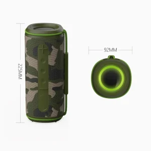 Portable Outdoor Subwoofer RGB LED Waterproof Mini Party Speaker Wireless Battery Powered