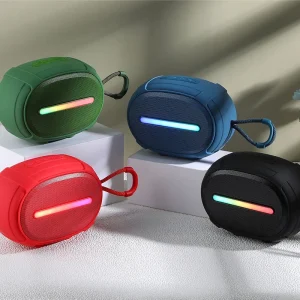 Portable Outdoor Waterproof Speaker RGB USB Memory Card Support 1200-2000mAh Battery Small Size FM Radio Computer