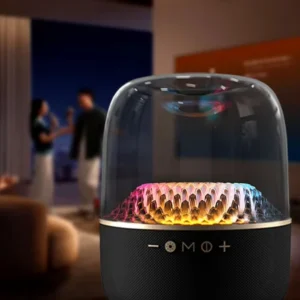 Portable Outdoor Wireless Speaker V5.4 with RGB Music Light Wireless Charging Voice and App Control