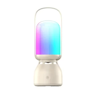 Portable Outdoor Wireless Speaker with RGB LED Light BT TWS USB Charging 5W Output for Indoor Outdoor Parties