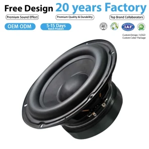 Portable Party Audio 6.5″ 3 Ohm 130W Consumer Grade Subwoofer Speaker Unit