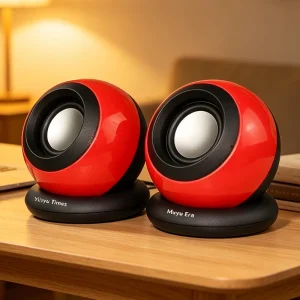 Portable Plug and Play 2.0 Channel Subwoofer Speaker for Desktop and Notebook with Game Sound Effects 5 10 Hours Battery Life