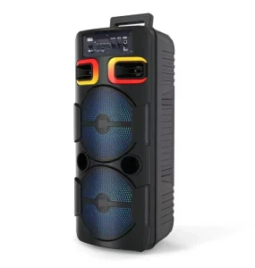 Portable Powerful Bass BT Trolley Karaoke Subwoofer Speaker Double 3 Inch Outdoor Wireless Speaker Party Karaoke