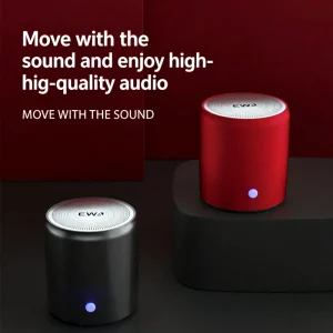 Portable Powerful Deep Bass Mini Metal Speaker 5.0 5W Output Built-in Mic App Support Outdoor Travel