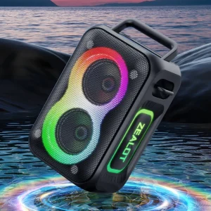 Portable RGB LED 60W 8000mAh Waterproof Speaker for Indoor Outdoor Use Party Square Dancing PT02