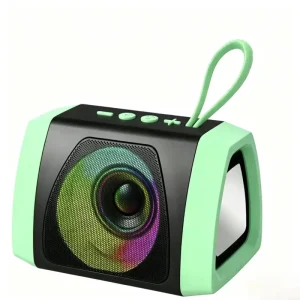 Portable RGB LED Light Speaker Mini Wireless Speaker for Home Party & Outdoor Camping