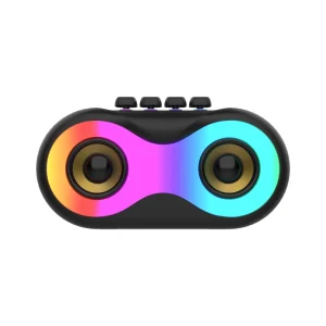 Portable RGB Lights USB AUX TF Card Speaker Battery Powered Plastic Cabinet for Outdoor Parties