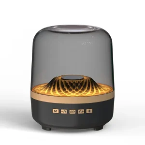 Portable RGB Speaker with Stereo Sound Transparent Subwoofer for PC & Home Entertainment