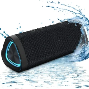 Portable RGB Wireless BT Outdoor Speaker IPX5 Waterproof Stereo Super Bass Soundbar Hands Free TWS Compatible for Desktop Gaming