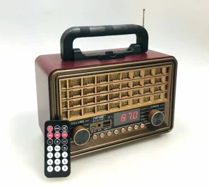 Portable Retro Small FM Medium Wave Short Wave Radio with Charging Function Outdoor Card Insertion Speaker