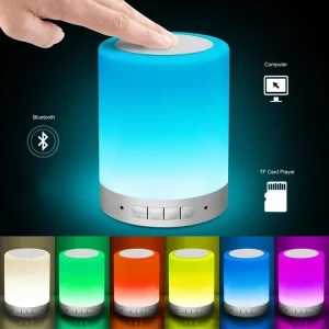 Portable Sensitive Colorful Lighting Touch Lamp S66 Wireless CL671 Portable Quran Speaker