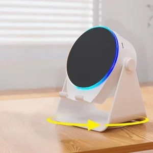 Portable Smart Induction Wireless Mobile Phone Holder With Rgb Led Lighting Smart Induction Stand Music Player and Speaker