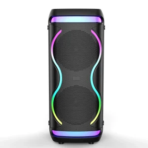Portable Smart Party Speakers for V5.2 USB Wireless Charging RGB LED Lighting 30W Output Built in Mic Outdoor Use Small