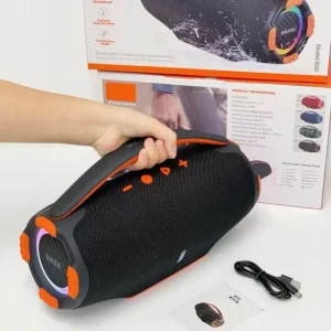 Portable Speaker B59 Battery 4000mAh Output Power 30W X 2 Beeper Size 93mm BT USB TF AUX FM RGB Light Type C Socket