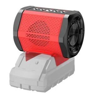 Portable Speaker Compatible with Mil Waukes 18V Battery Packs with USB A C Charging for Jobsite Camping and Parties