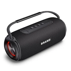 Portable Speaker High Power IPX6 Waterproof Deep Bass Subwoofer TWS Pairing LED Lights Built in Mic TF Card Outdoor