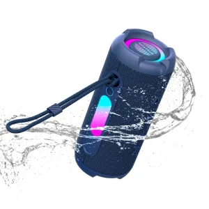 Portable Speaker IPX6 Waterproof 10W Speaker with Dynamic RGB Lights TWS Pairing for Beach Days and Raves