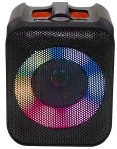 Portable Speaker V5.1 Customizable RGB LED Subwoofer IPX4 Waterproof Display Screen Home Party Camping Computer Use